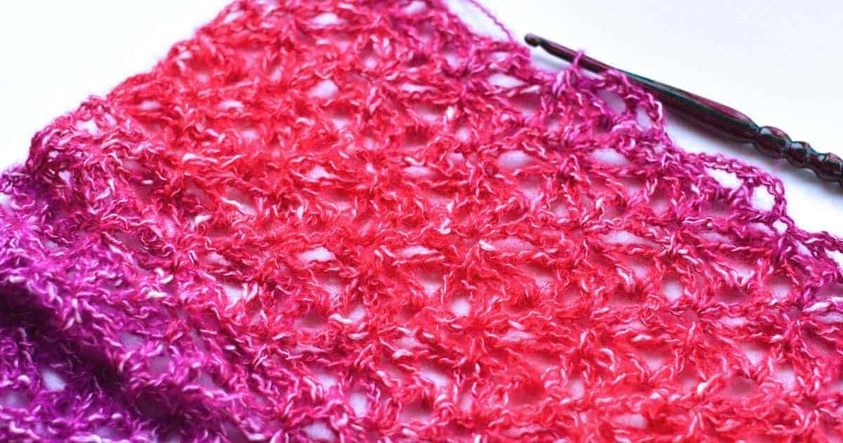 Lace Jewels Hooded Scarf Free Crochet Pattern - CrochetKim™