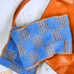 Checkerboard Blocks Infinity Scarf Free Crochet Pattern