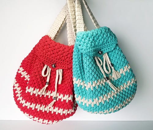 10 Amazing Crochet Backpack Patterns For Every Occassion - Blue