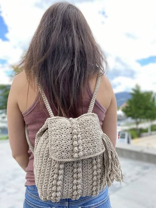 15 Beautiful Crochet Backpack Patterns (with pictures!) - CrochetKim™