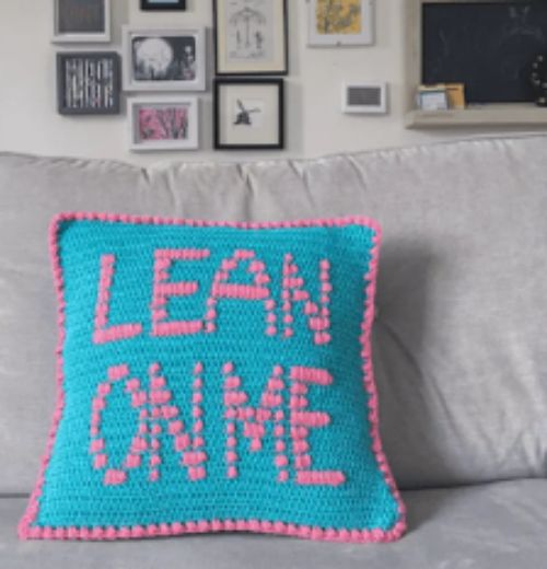 The Lean on Me - Supportive Crochet Cushion by Dora Does