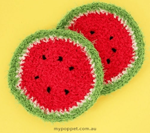 Watermelon Dishcloth by My Poppet