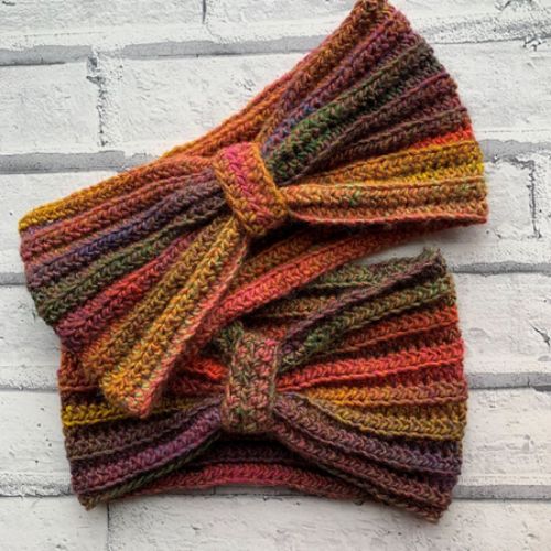 The Autumnal Ear Warmer by Cosy Rosie UK