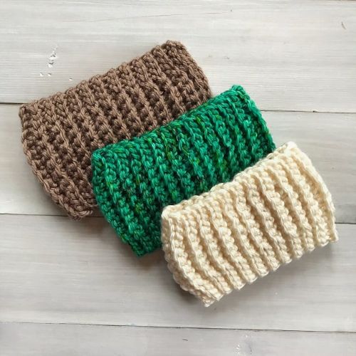 The Easy Textured Beginner Earwarmer by Simply Hooked By Janet
