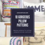 Collage of Crochet Pillows