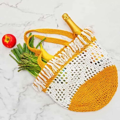 The Crochet Boho Grocery Bag