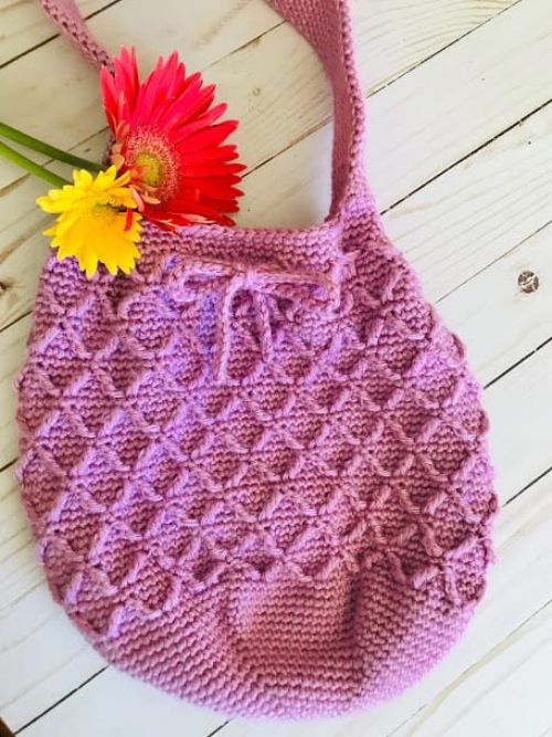 The Diamond Cable Bag by Desert Blossom Crafts