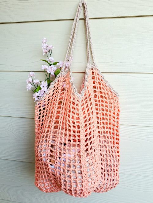 10 Magnificent Free Crochet Market Bag Patterns - CrochetKim™