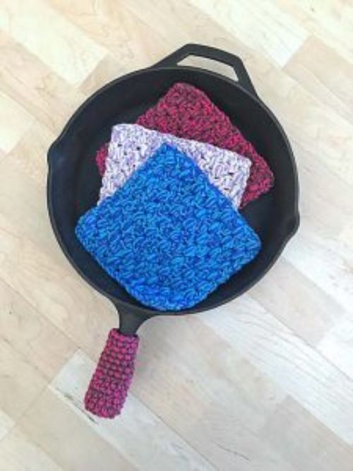 Cast Iron Potholders by Green Fox Farm Designs