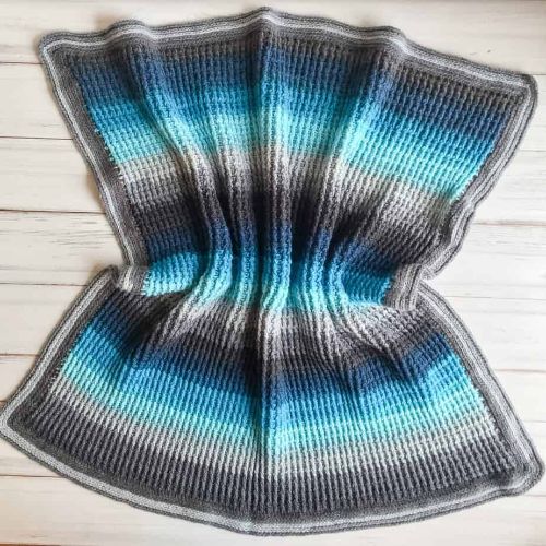 The Aurora Skies Ribbed Blanket by Nana’s Crafty Home