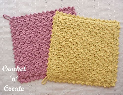 Double Thick Cotton Potholder by Crochet ‘n’ Create