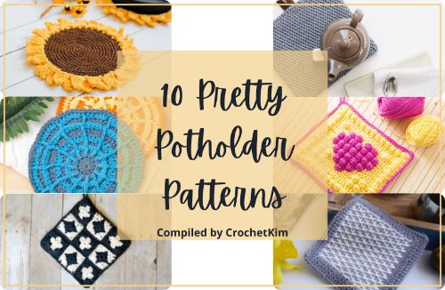 Cheerful Colors Crochet Potholders with Free Patterns