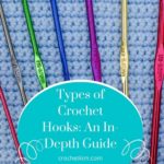 Selection of colored crochet hooks