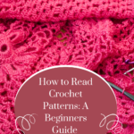 crochet hooks and pink yarn