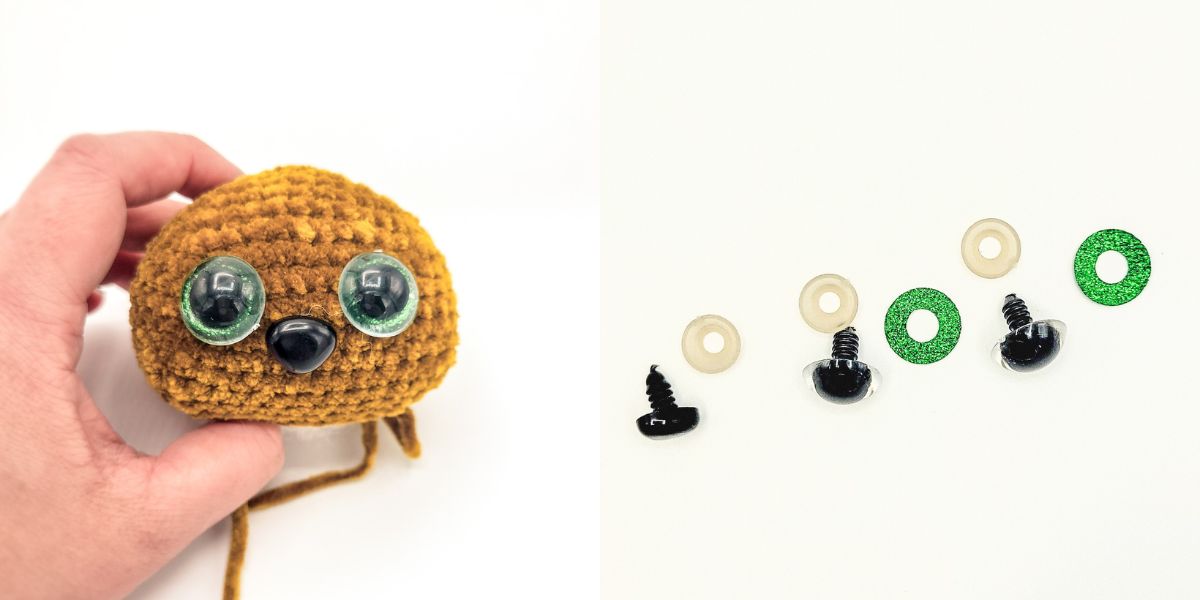 Safety eyes for amigurumi toys, amigurumi and crochet tutorials