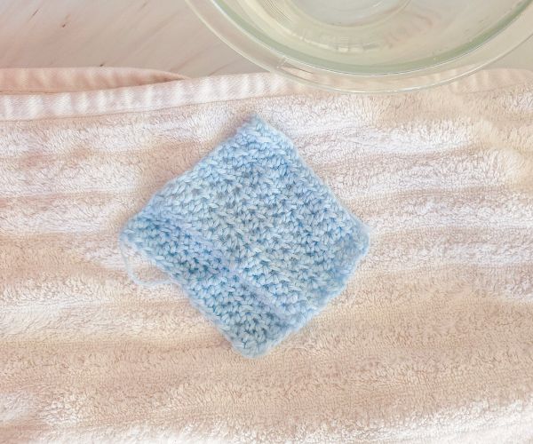 wet blocking crochet