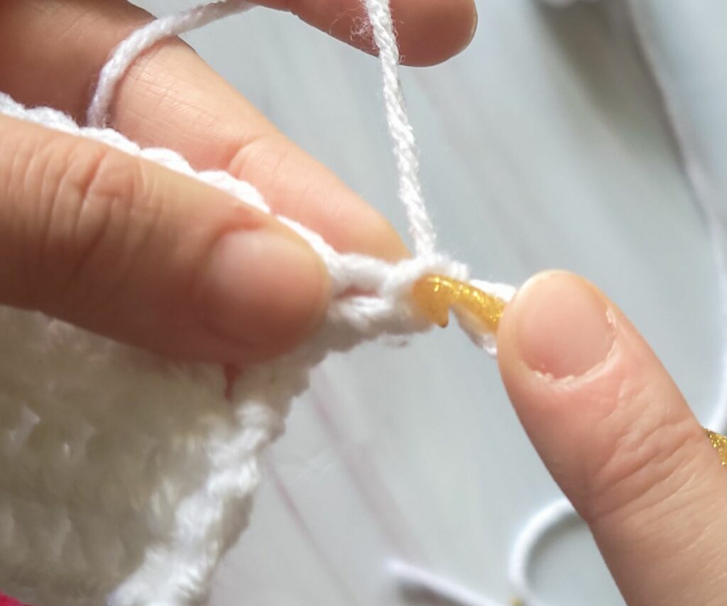 Stacked Single Crochet Tutorial - Step 2