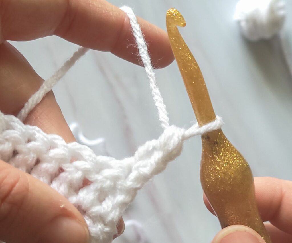 Stacked Single Crochet Tutorial - Step 4