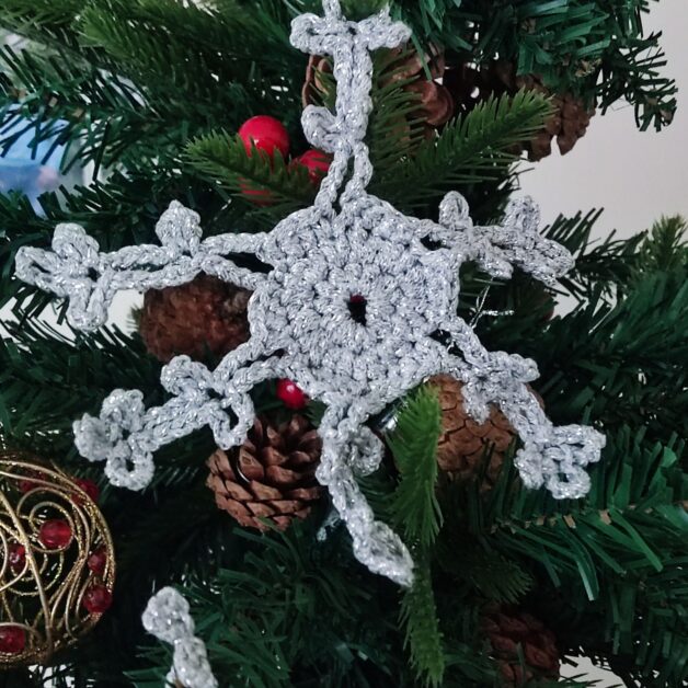 Crochet snowflakes
