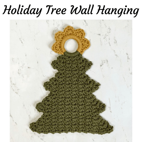 oliday Crochet Christmas Tree Wall Hanging Pattern