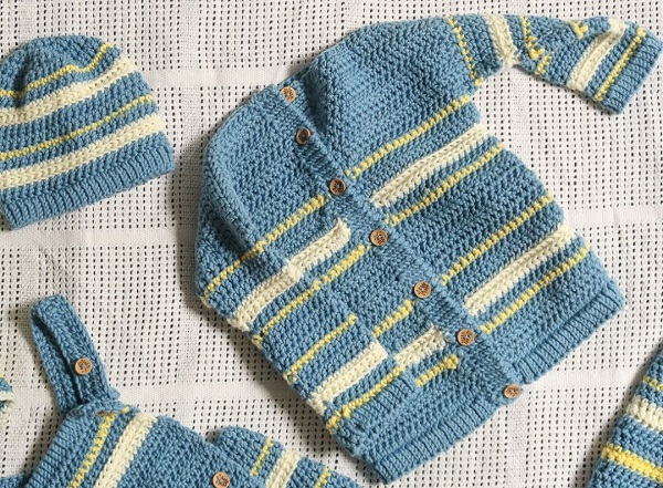 Boutchou Crochet Baby Sweater Pattern