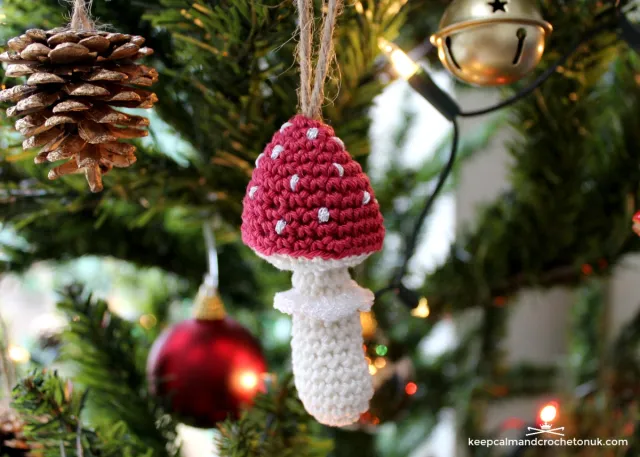 Christmas Mushroom Tree Ornament